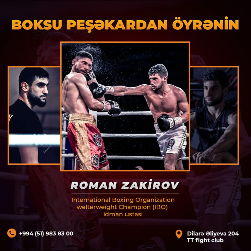 Boks dərsləri, peşəkar məşqçi Roman Zakirov 