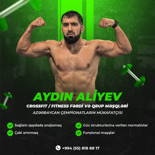 Crossfit məşqləri, fitness məşqləri, Aydın Əliyev