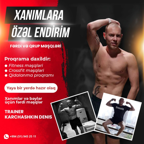 Xanımlar üçün endirimli fitnes məşqləri, Karchashkin Denis