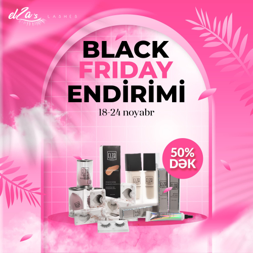 50%-dək Black Friday Endirimi, Elza’s Lashes