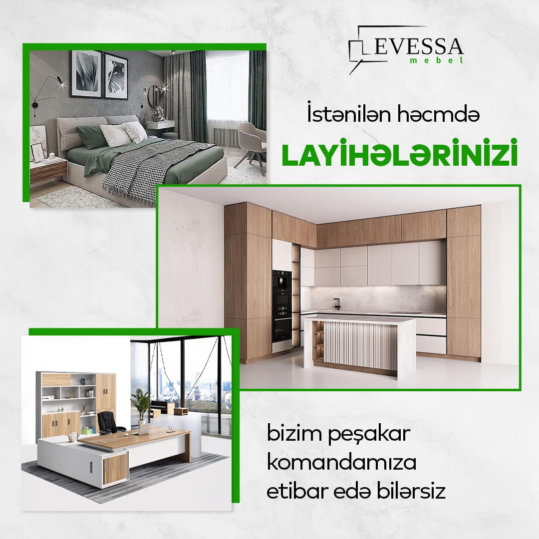 İstənilən həcmdə layihələrin hazırlanması, Evessa İstənilən həcmdə layihələrin hazırlanması, Evessa