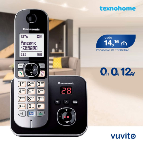 Ev və Ofis telefonlar Panasonic KX-TG6821UAB, Vuvito.az