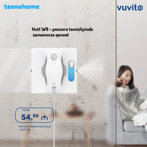 Robot pəncərə yuyan, Xiaomi Hutt W9, Vuvito.az