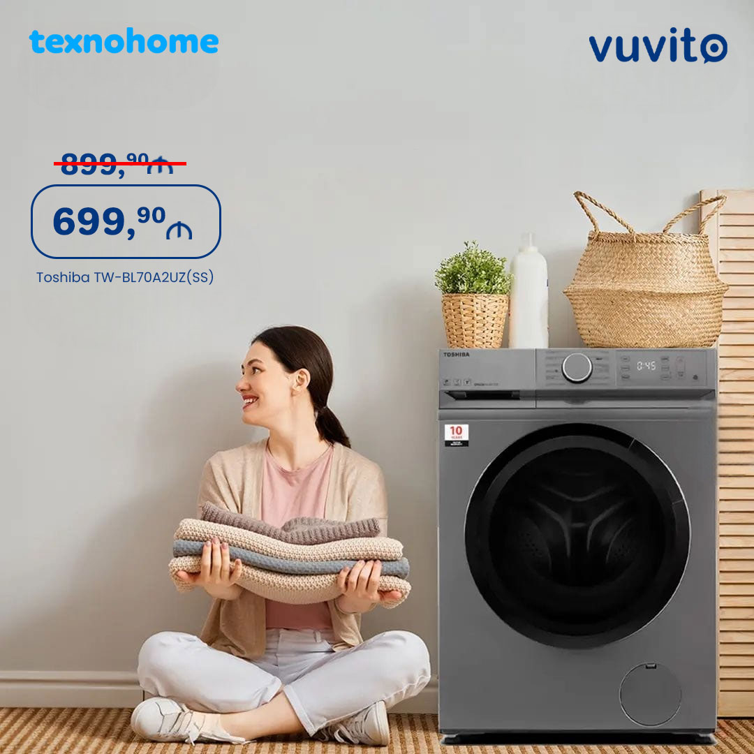 Paltaryuyan maşın Toshiba TW-BL80A2UZ(SS), Vuvito.az Paltaryuyan maşın Toshiba TW-BL80A2UZ(SS), Vuvito.az
