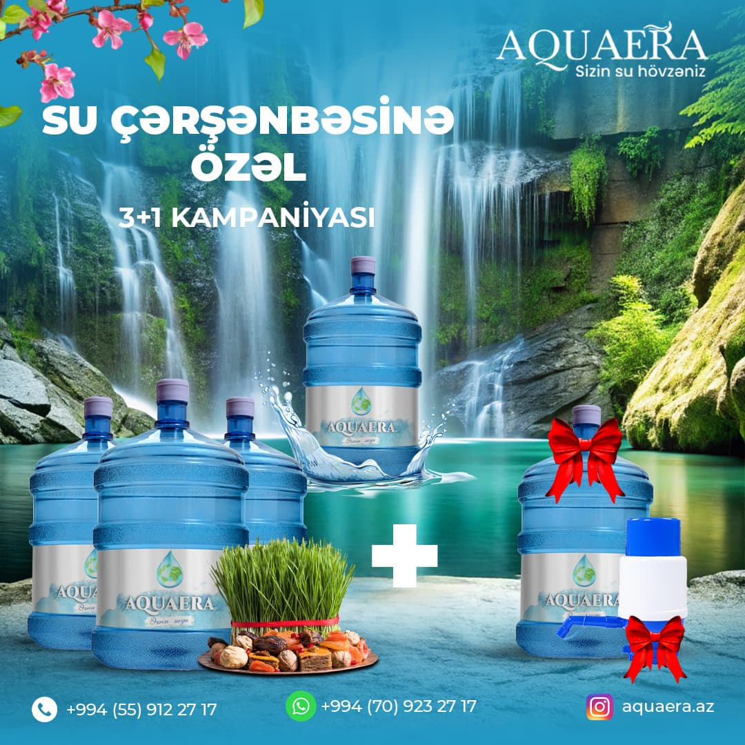 Su çərşənbəsinə özəl 3+1 kampaniyası, Aquaera