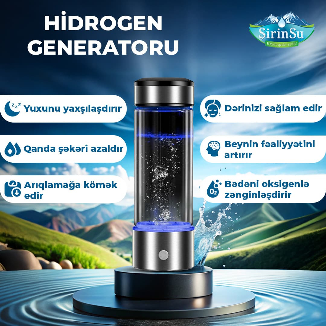 Hidrogen generatoru satışı, Şirin su