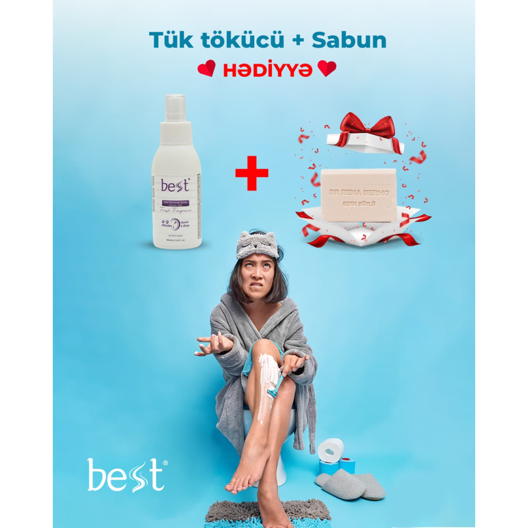 Tük tökücü krem alana, sabun hədiyyə, Best Tük tökücü krem alana, sabun hədiyyə, Best