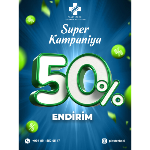 Plasterlərə 50% kampaniya, Plaster Baku