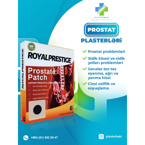 Prostat Plasterləri, Plaster Bakı