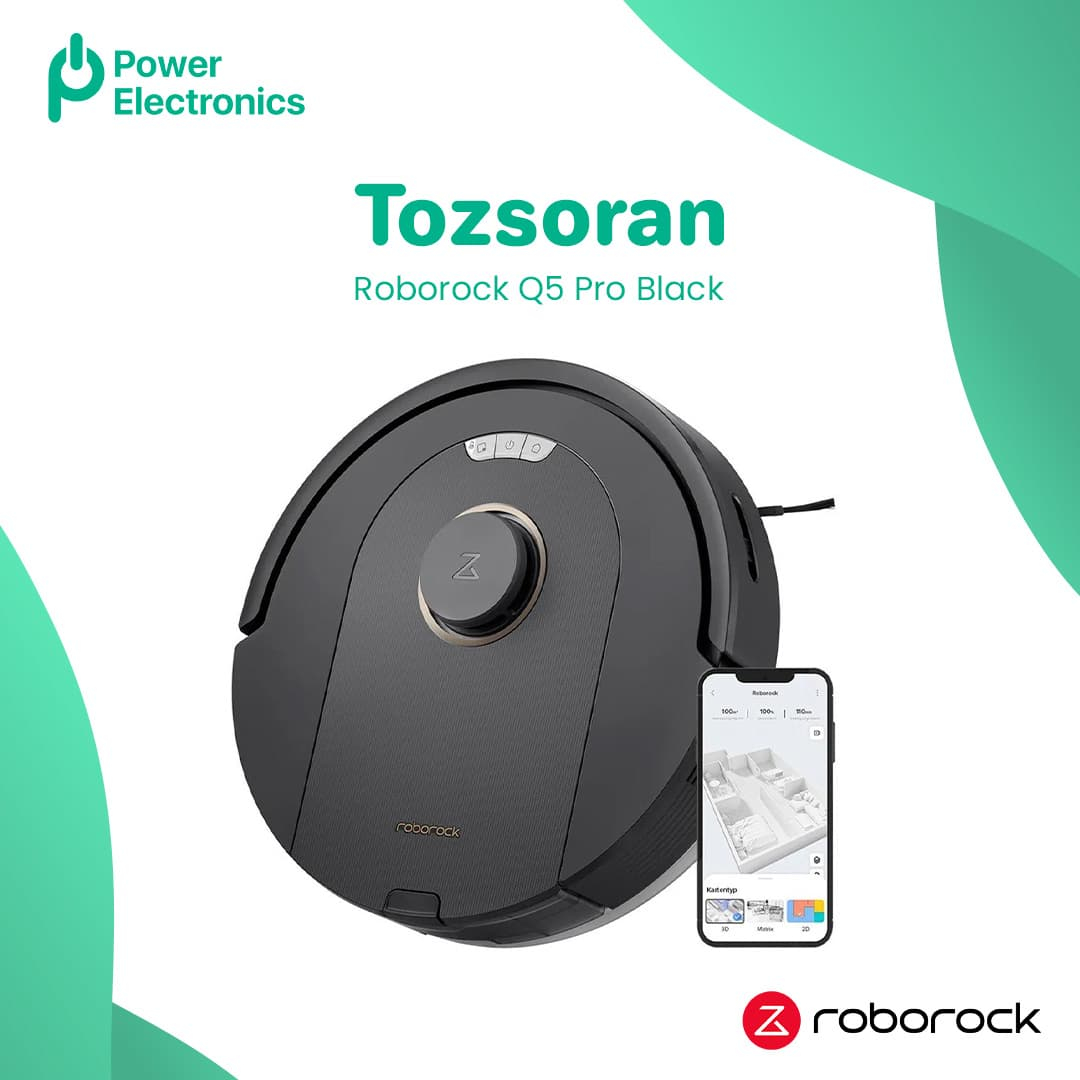 Tozsoran, Roborock Q5 Pro Black, Power Electronics