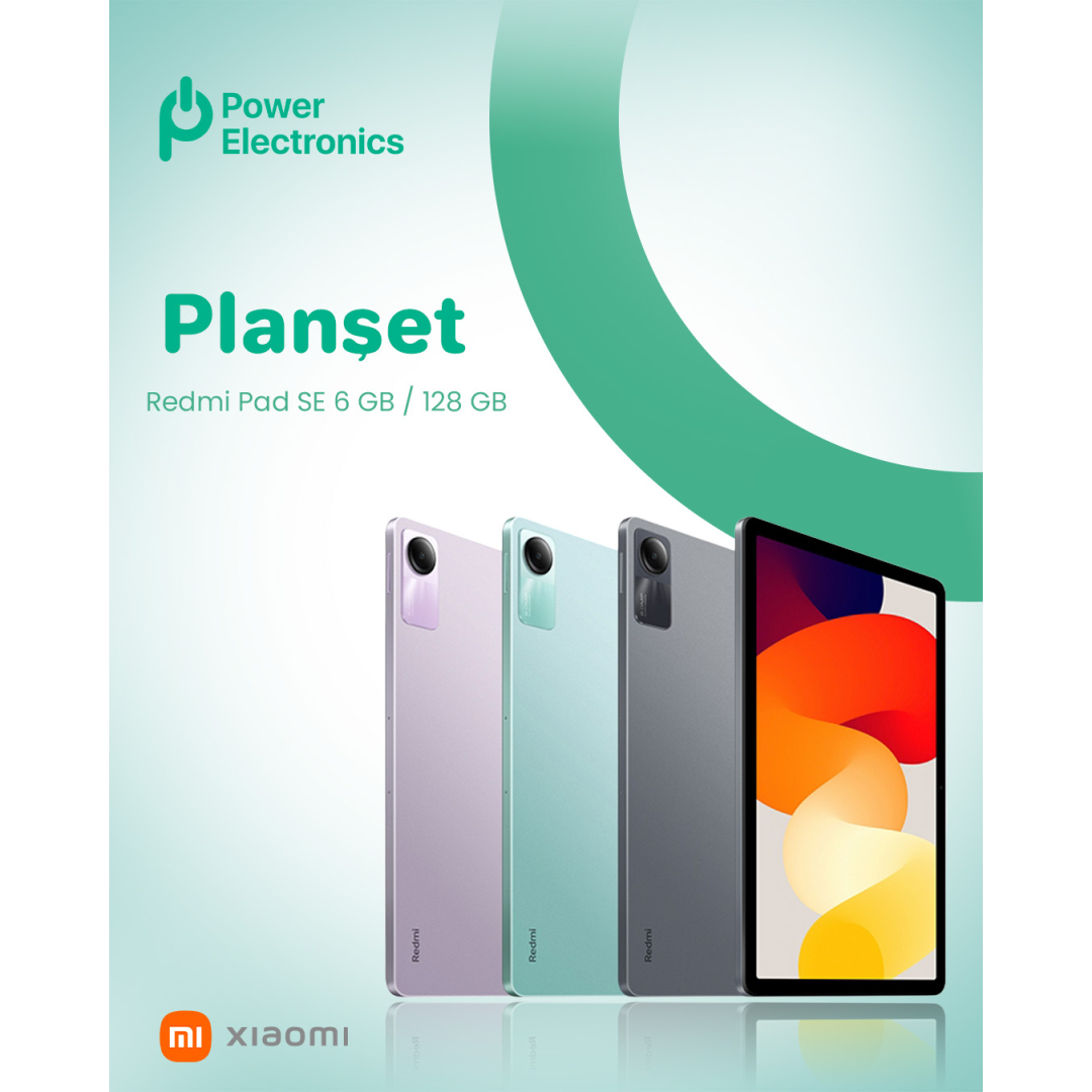 Planşet Redmi Pad SE 6/128 GB, Power Electronics Planşet Redmi Pad SE 6/128 GB, Power Electronics