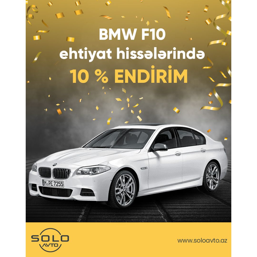 BMW Ehtiyat Hissələrinə 10% endirim, Solo Avto