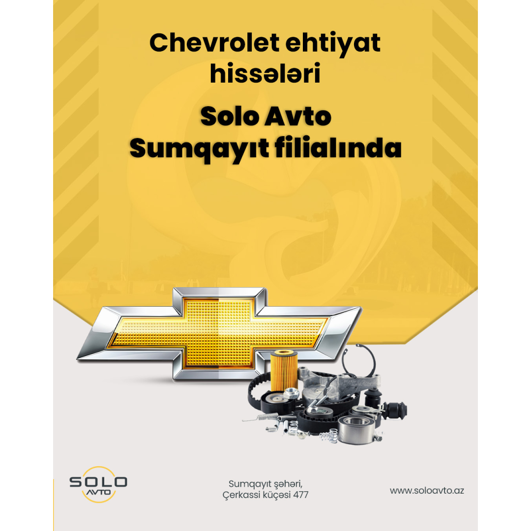 Sumqayıt filialında Chevrolet ehtiyat hissələri, Solo Avto