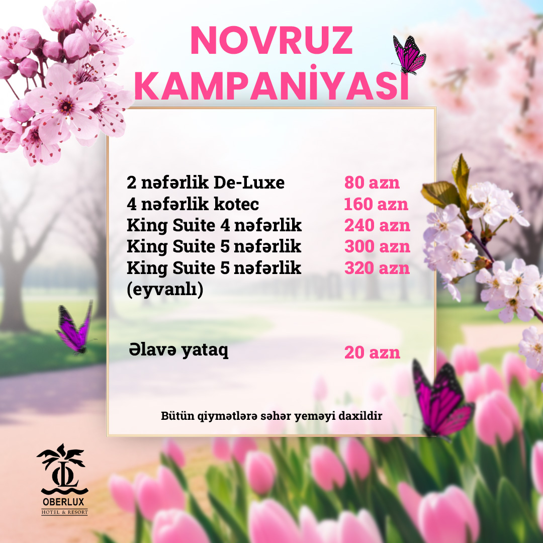 Novruz kampaniyası, Ober Lux Hotel & Resort Novruz kampaniyası, Ober Lux Hotel & Resort