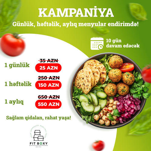Sağlam qidalan, formda qal, Fit boxy baku