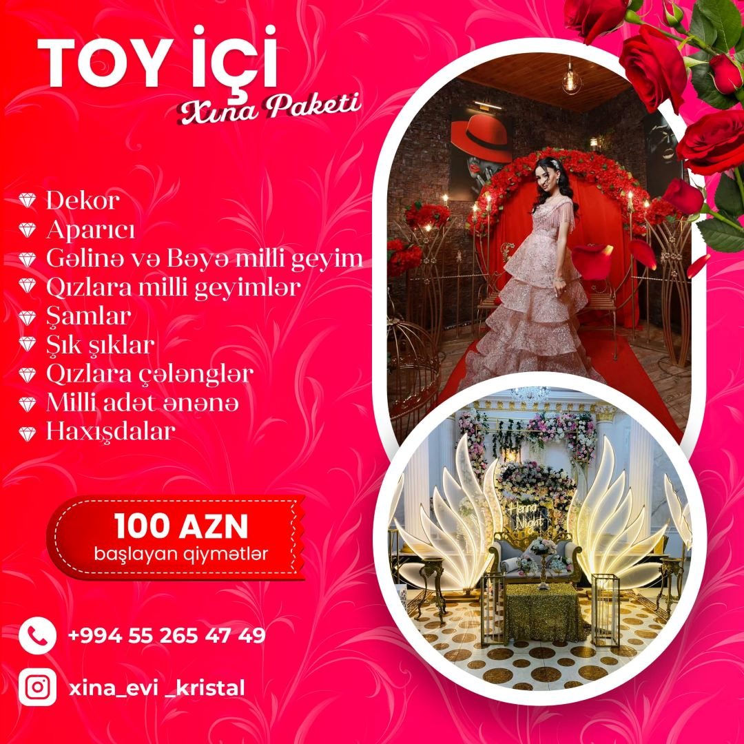 Toy içi xına paketi, Kristal Xına Evi