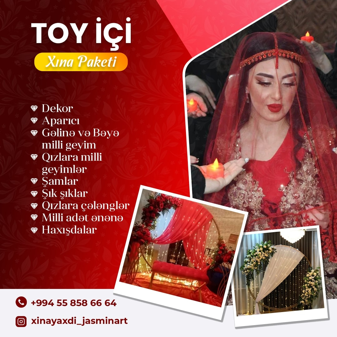Toy içi xına paketi, Xınayaxdı JasminArt