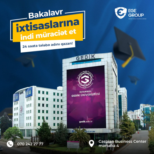 Gedik universitetinə 24 saata qəbul ol, Ege Group