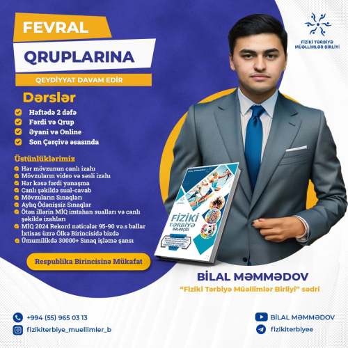Fevral qruplarına qeydiyyat davam edir, Bilal Məmmədov