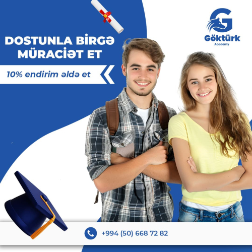 Dostunla birgə müraciət et xaricdə təhsilə 10% endirim qazan, Göktürk Academy