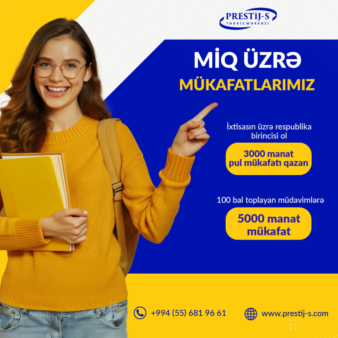 Miq üzrə mükafatlarımız, Miq üzrə hazırlıq, Prestij-S tədris mərkəzi Miq üzrə mükafatlarımız, Miq üzrə hazırlıq, Prestij-S tədris mərkəzi