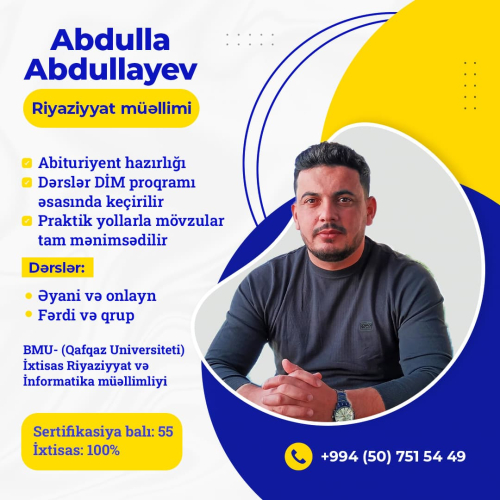 Riyaziyyat hazırlığı, Abdulla Abdullayev