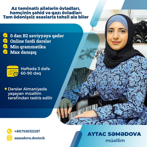 Alman dili dərsləri, Aytac Səmədov