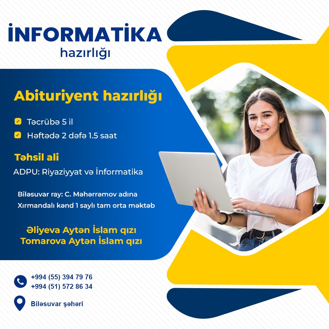 İnformatika hazırlığı, Aytən İslam qızı