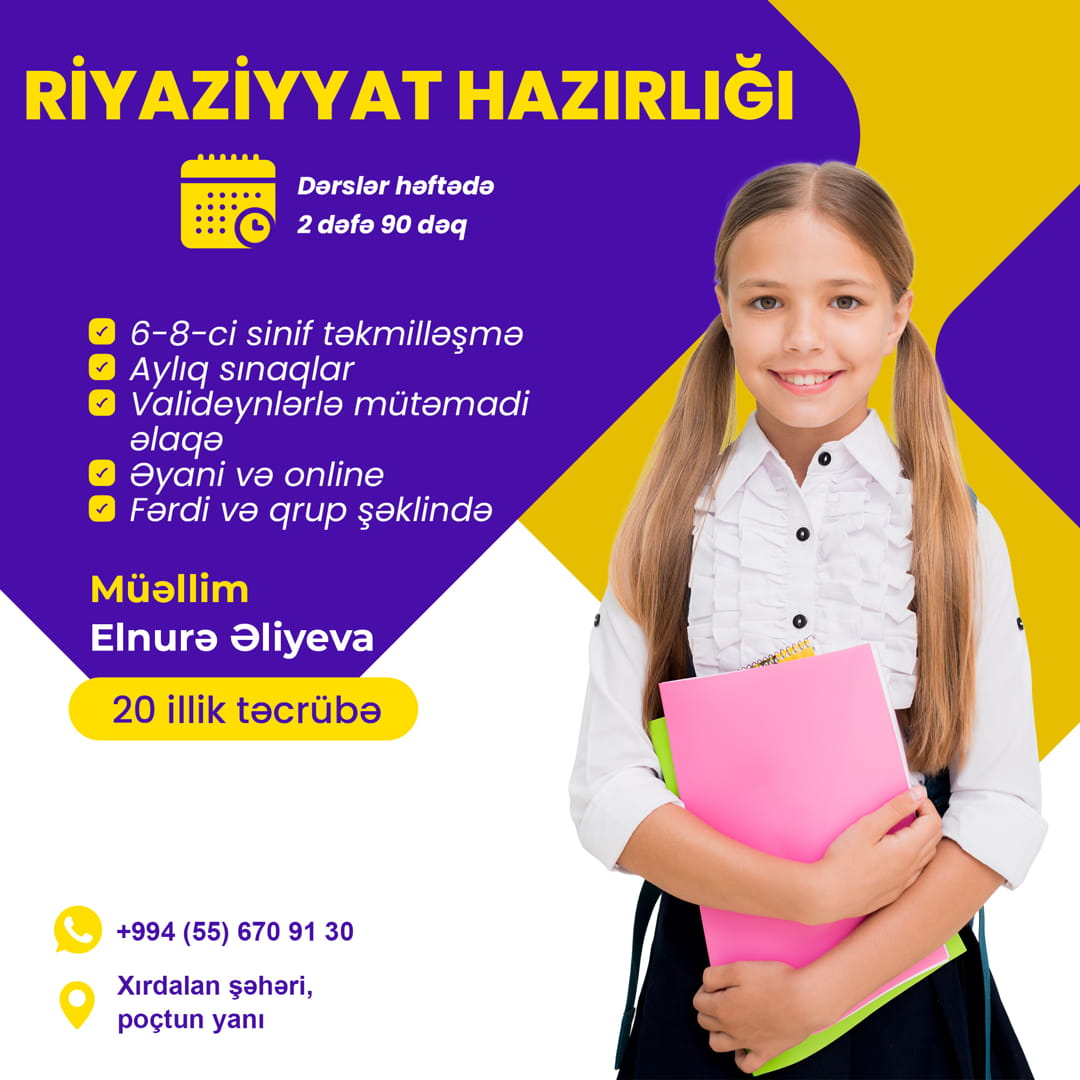 Riyaziyyat hazırlığı, Elnurə Əliyeva