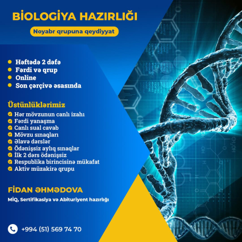 Biologiya hazırlığı, Fidan Əhmədova