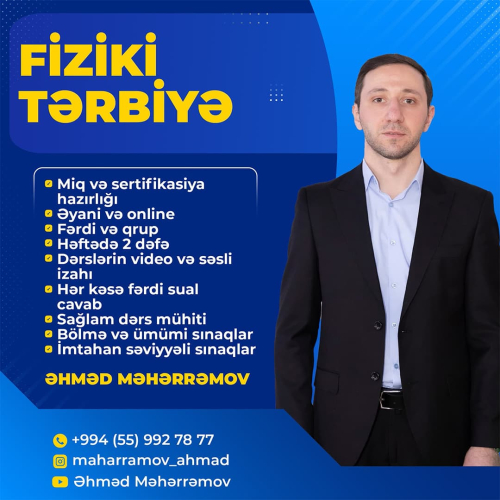 Fiziki Tərbiyə üzrə MİQ və Sertifikasiya Hazırlığı, Əhməd Məhərrəmov