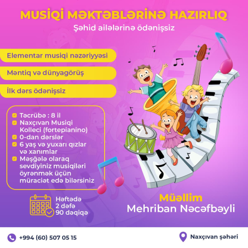 Musiqi məktəblərinə hazırlıq, Mehriban Nəcəfli