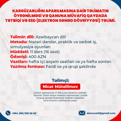 Kargüzarlıq təlimi, Nicat Mütəllimov