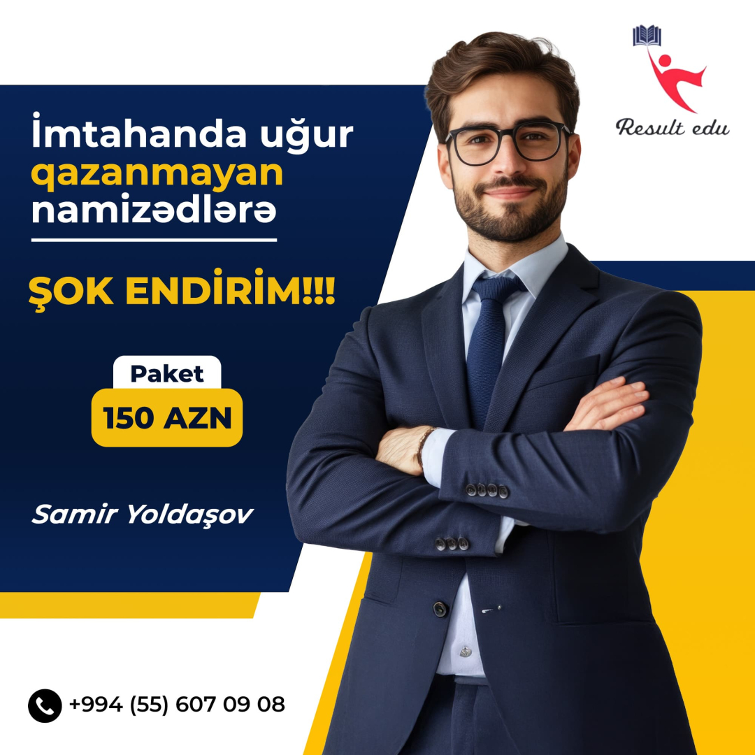 İmtahanda uğur qazanmayan namizədlərə endirim, Samir Yoldaşov