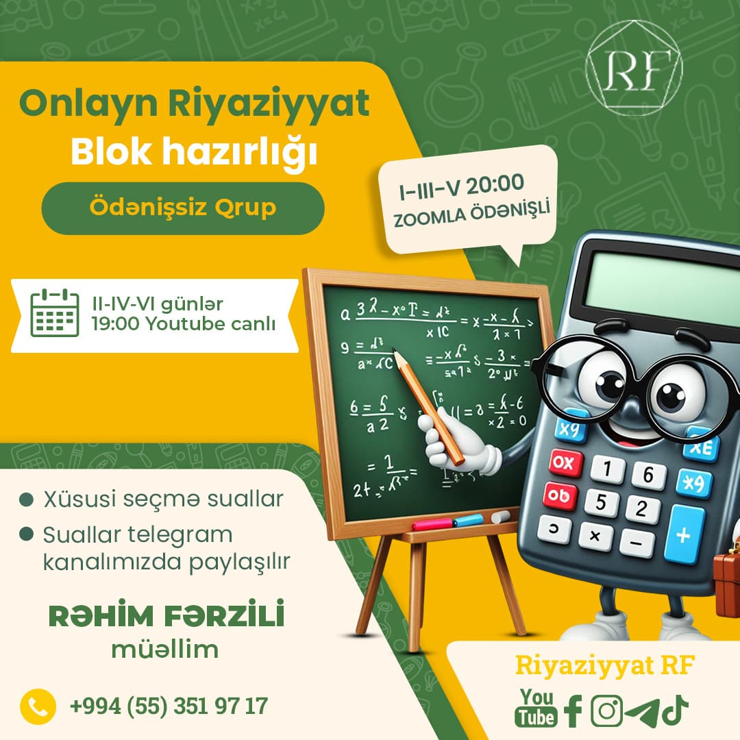 Onlayn Riyaziyyat Blok hazırlığı, Rəhim Fərzili