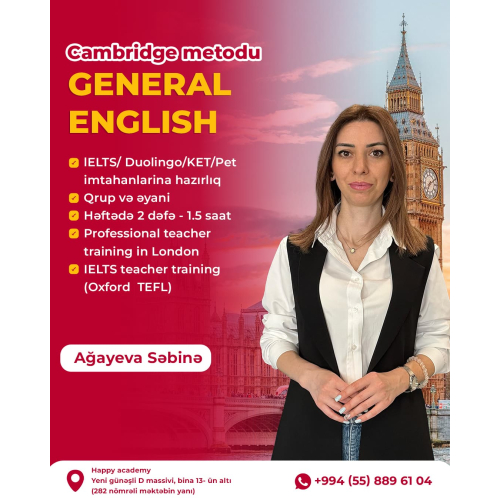 General English, Ağayeva Səbinə