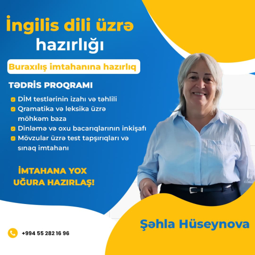 İngilis dili üzrə hazırlıq, Şəhla Hüseynova