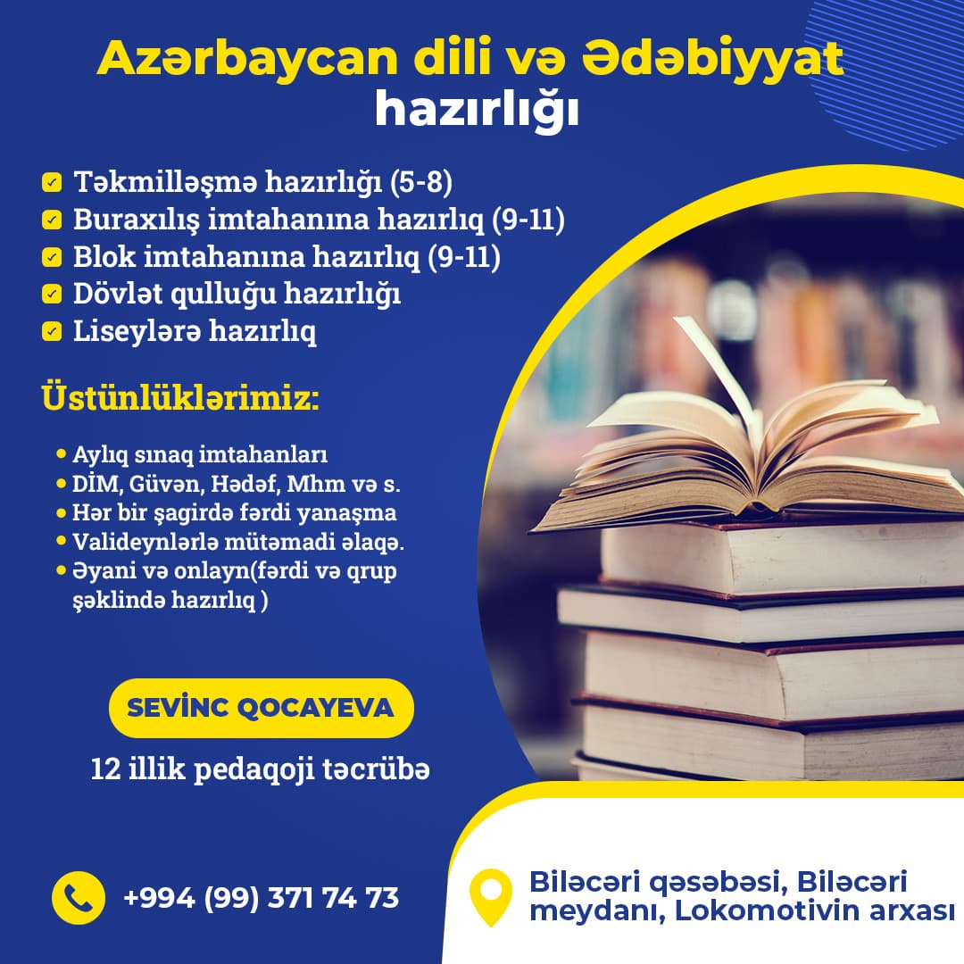 Azərbaycan dili və Ədəbiyyat hazırlığı, Sevinc Qocayeva Azərbaycan dili və Ədəbiyyat hazırlığı, Sevinc Qocayeva
