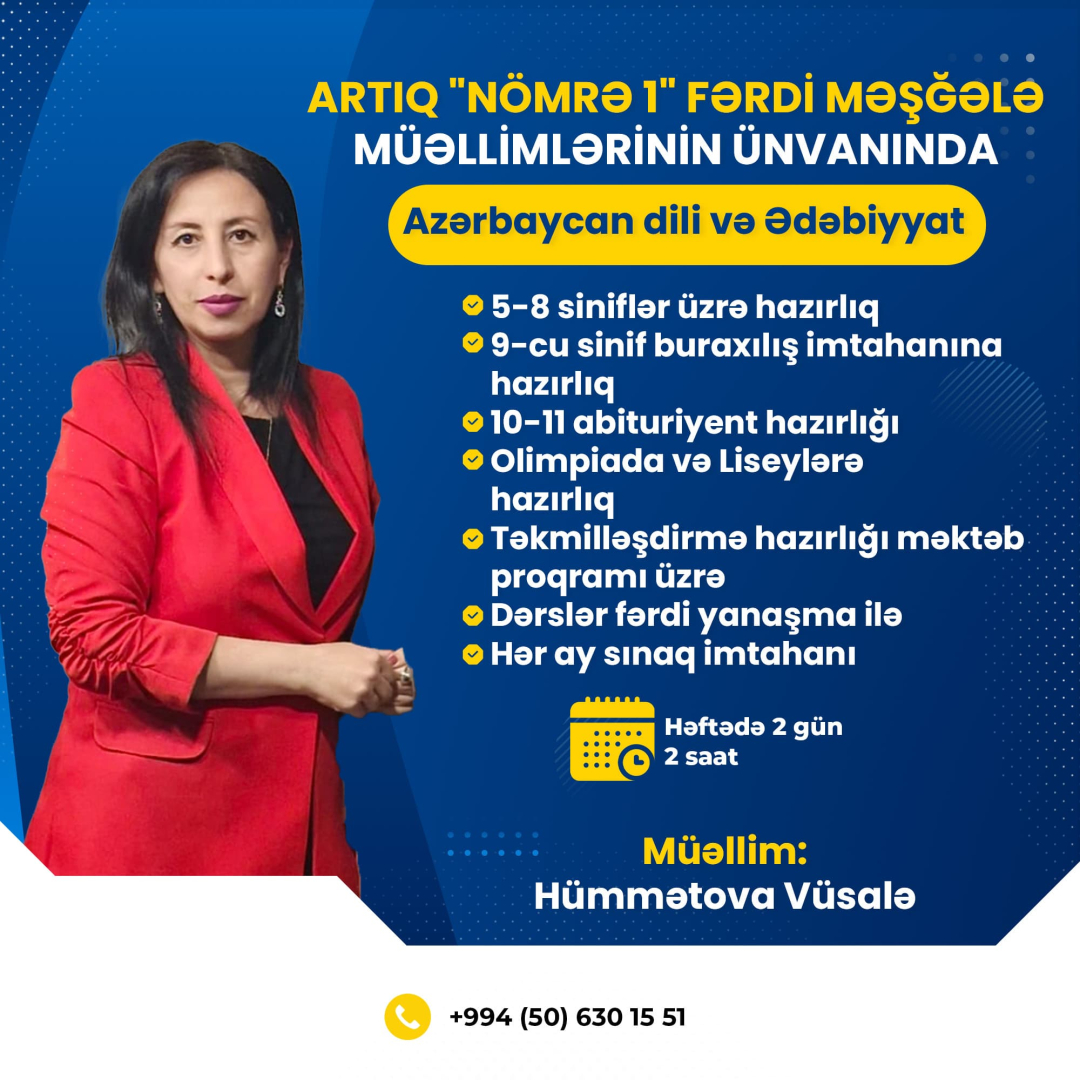 Azərbaycan dili və Ədəbiyyat hazırlığı, Vüsalə Hümmətova