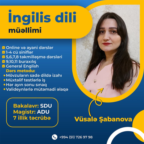 Ingilis dili hazırlığı, Vüsalə Şabanova