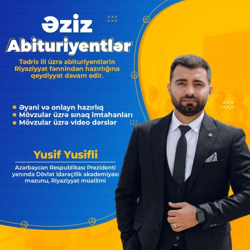 Riyaziyyat fənnindən hazırlıq, Yusif Yusifli