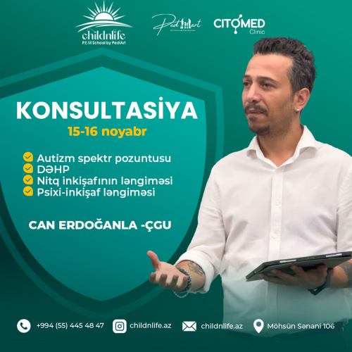 Uşaq inkişaf eksperti Can Erdoğanla Konsultasiya, Childnlife