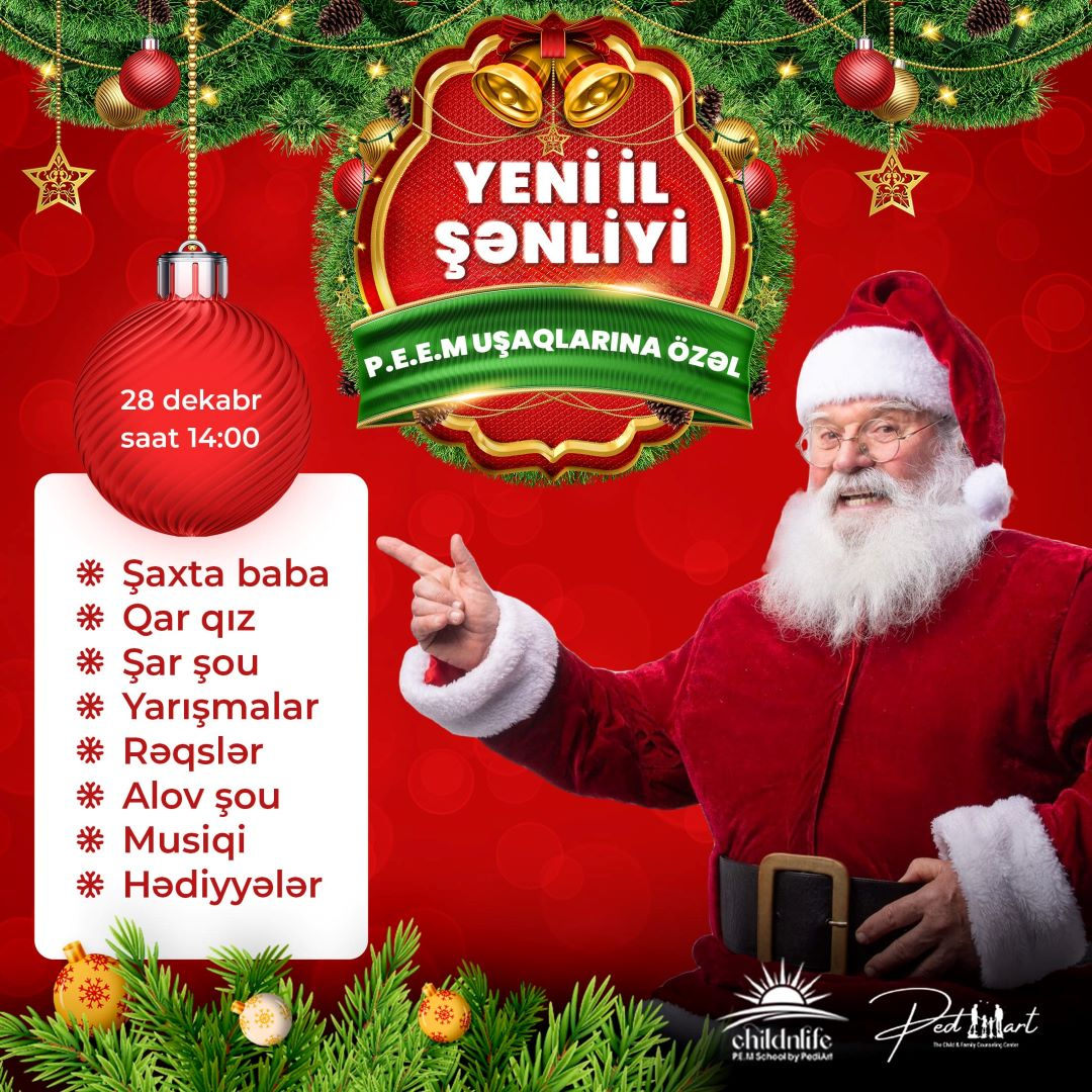 P.E.E.M uşaqlarına özəl Yeni il şənliyi, Childnlife