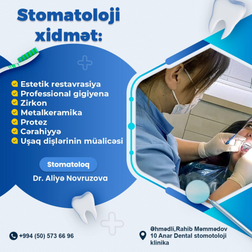 Stomatoloji xidmət, Aliyə Novruzova