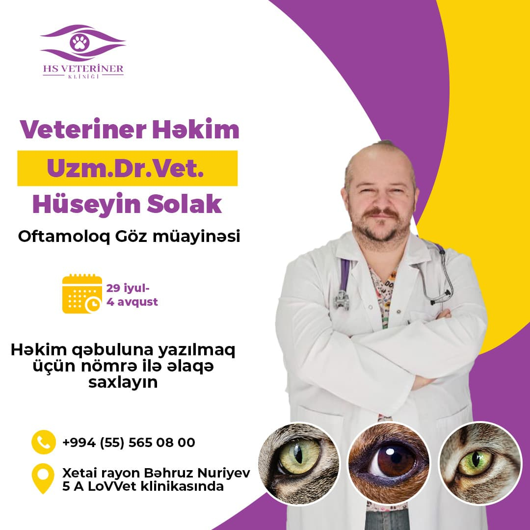 Veteriner Həkim, Dr Uzman. Vet. Hüseyn Solak