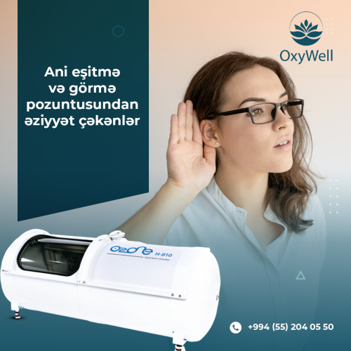 Ani eşitmə və görmə pozuntusundan əziyyət çəkənlər üçün baroterapiya, Oxywell