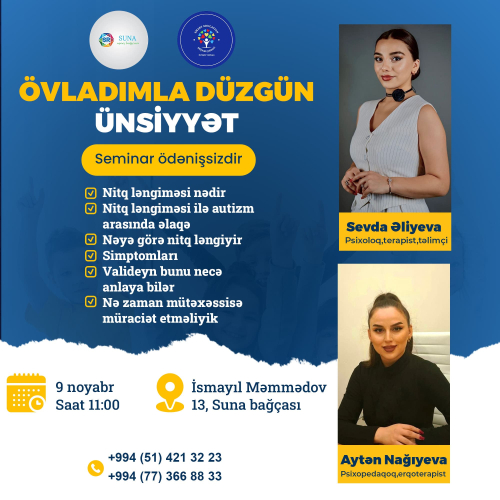 Uşaqlarla doğru ünsiyyət seminarı, Suna uşaq bağçası