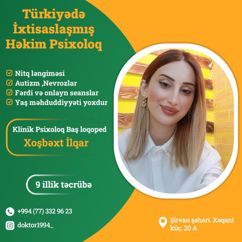 Həkim Psixoloq, Xoşbəxt İlqar