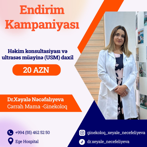 Endirim Kampaniyası, Həkim konsultasiyası və ultrasəs müayinə, Xəyalə Nəcəfalıyeva