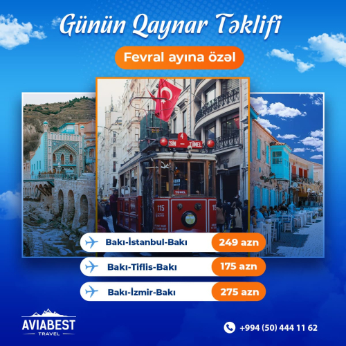 Fevral ayına özəl aviabilet təklifləri, Aviabest